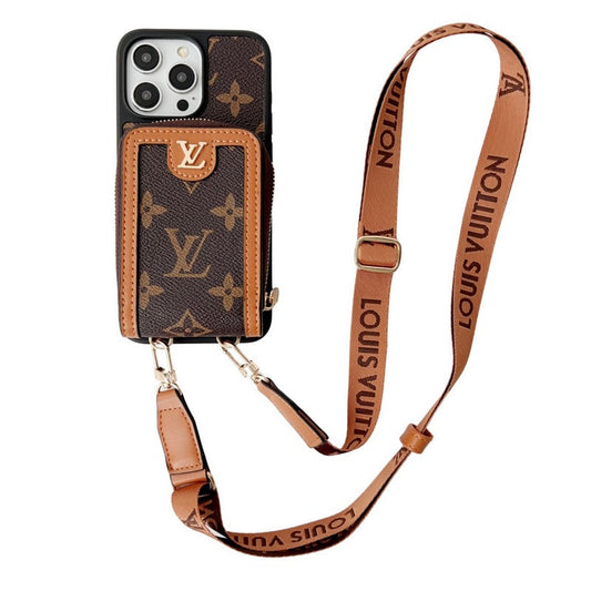 Lou GG Card Holder Chain iPhone Case - Iphonecasehouse