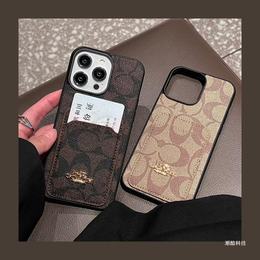 Coa Card Bag Leather iPhone Case - Iphonecasehouse