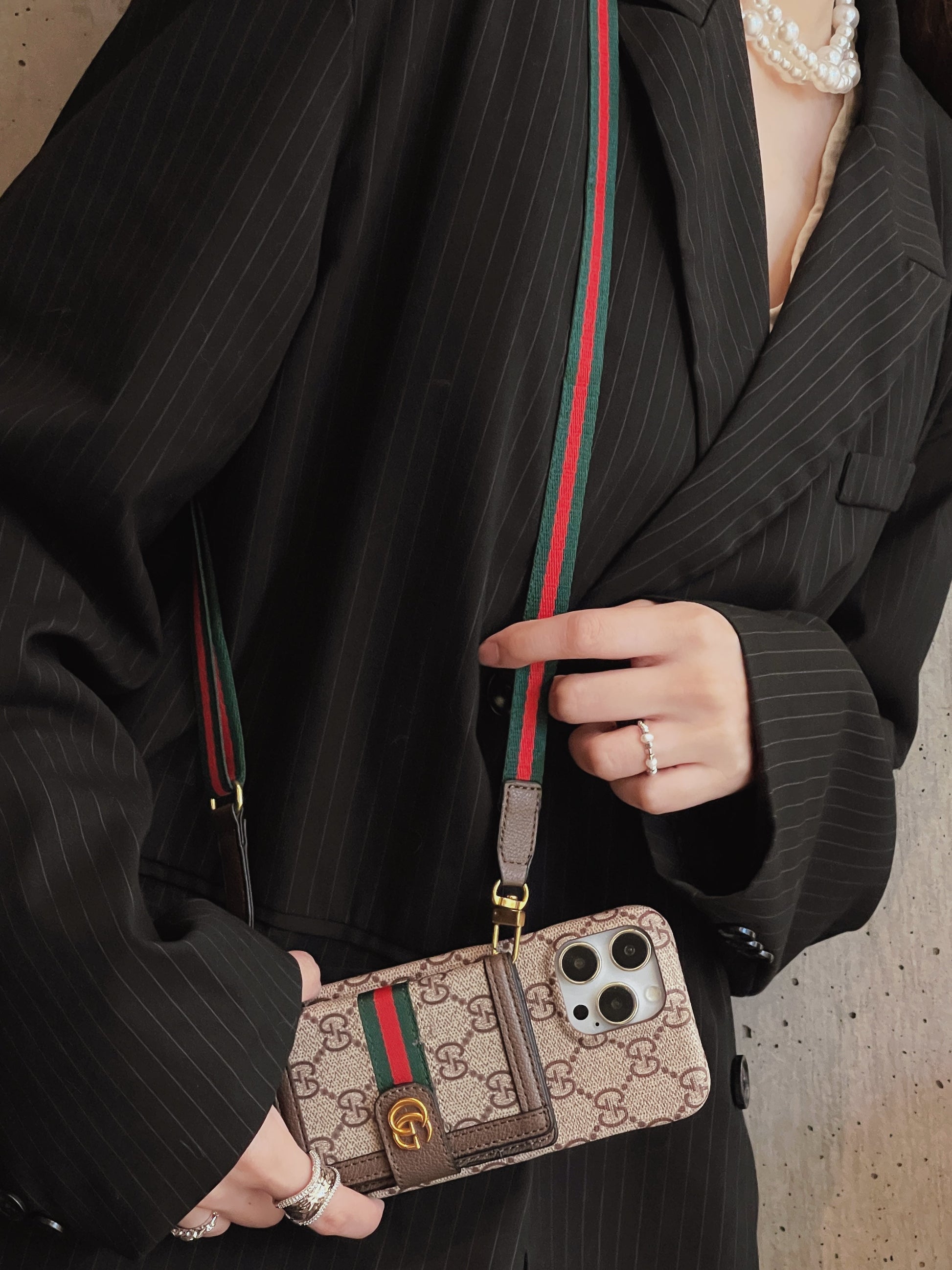 GG Card Bag Crossbody iPhone Case - Iphonecasehouse
