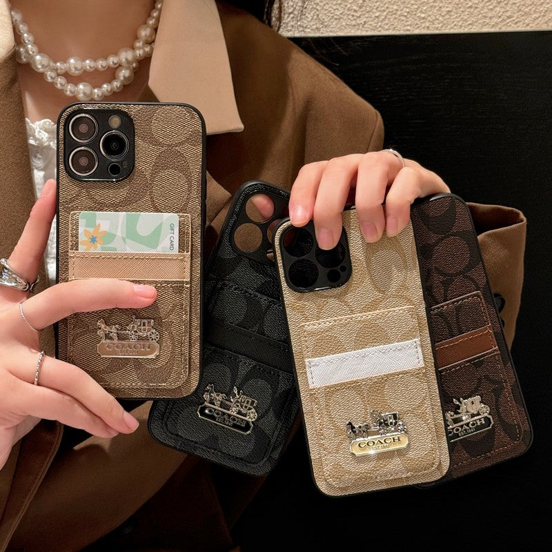 Coa Card Bag Leather iPhone Case - Iphonecasehouse