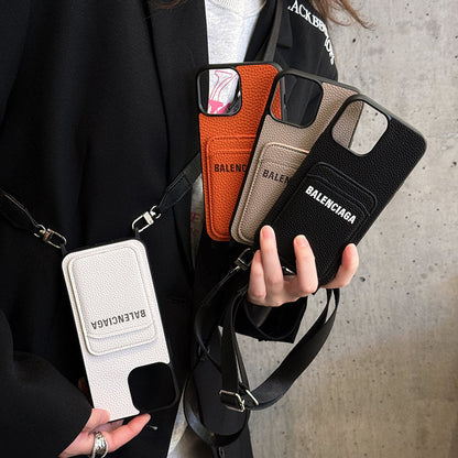 BB Crossbody Leather iPhone Case - Iphonecasehouse