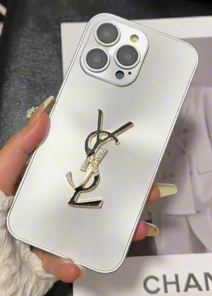 Y-S-L Shine x Mono iPhone Case With Chain - Iphonecasehouse
