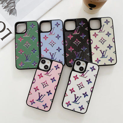Lou Color Leather iPhone Case - Iphonecasehouse