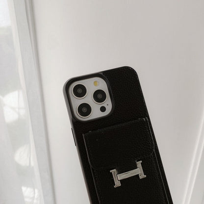 H Card Bag Leather Crossbody iPhone Case - Iphonecasehouse