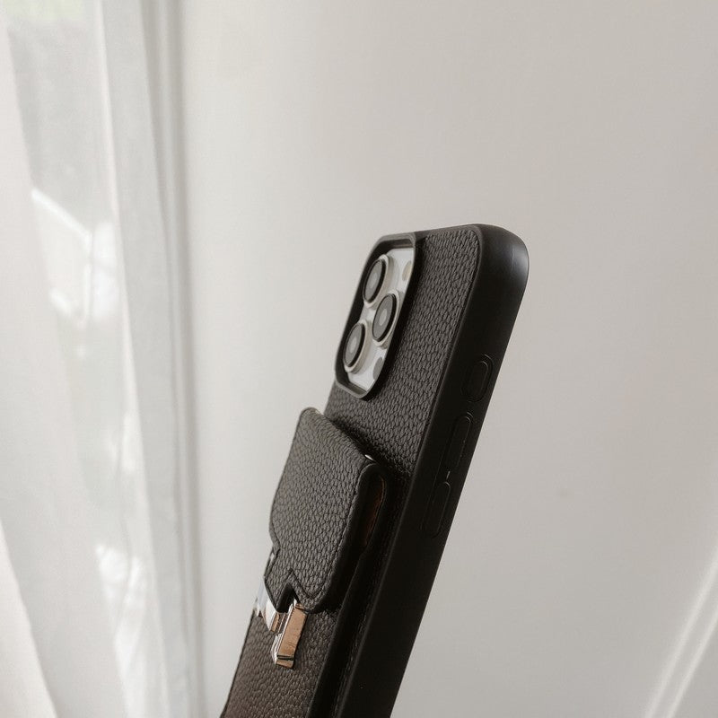 H Card Bag Leather Crossbody iPhone Case - Iphonecasehouse