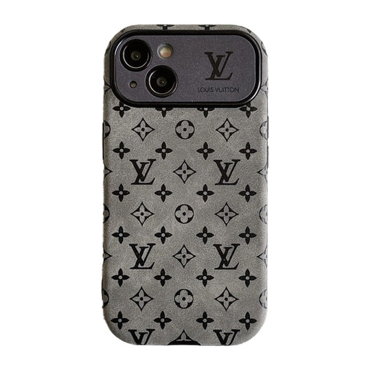 Lou Brown & Black Classic Leather iPhone Case - Iphonecasehouse
