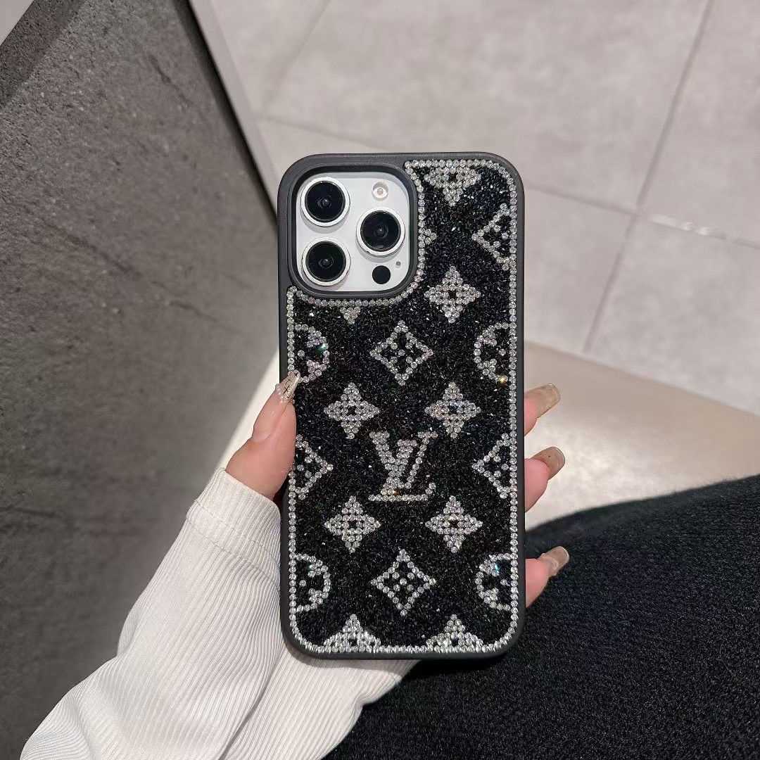 Luxury Glitter Holographic Y - S - L-Inspired iPhone Case – Diamond Shine Edition - Iphonecasehouse