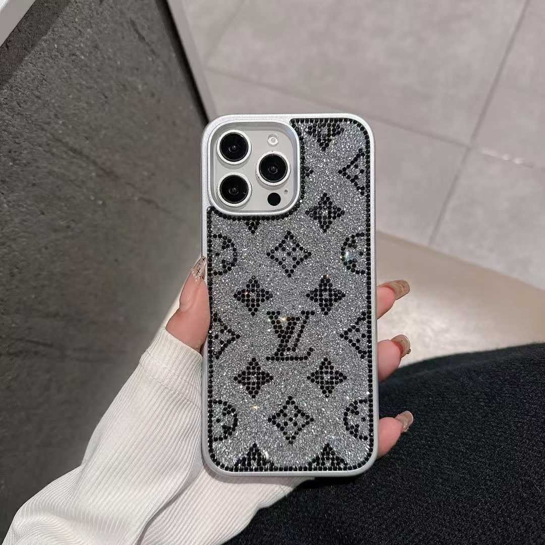 Luxury Glitter Holographic Y - S - L-Inspired iPhone Case – Diamond Shine Edition - Iphonecasehouse