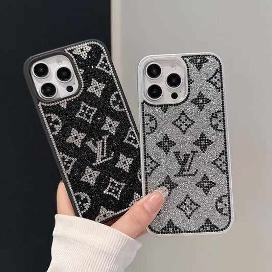 Luxury Glitter Holographic Y - S - L-Inspired iPhone Case – Diamond Shine Edition - Iphonecasehouse