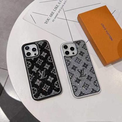 Luxury Glitter Holographic Y - S - L-Inspired iPhone Case – Diamond Shine Edition - Iphonecasehouse