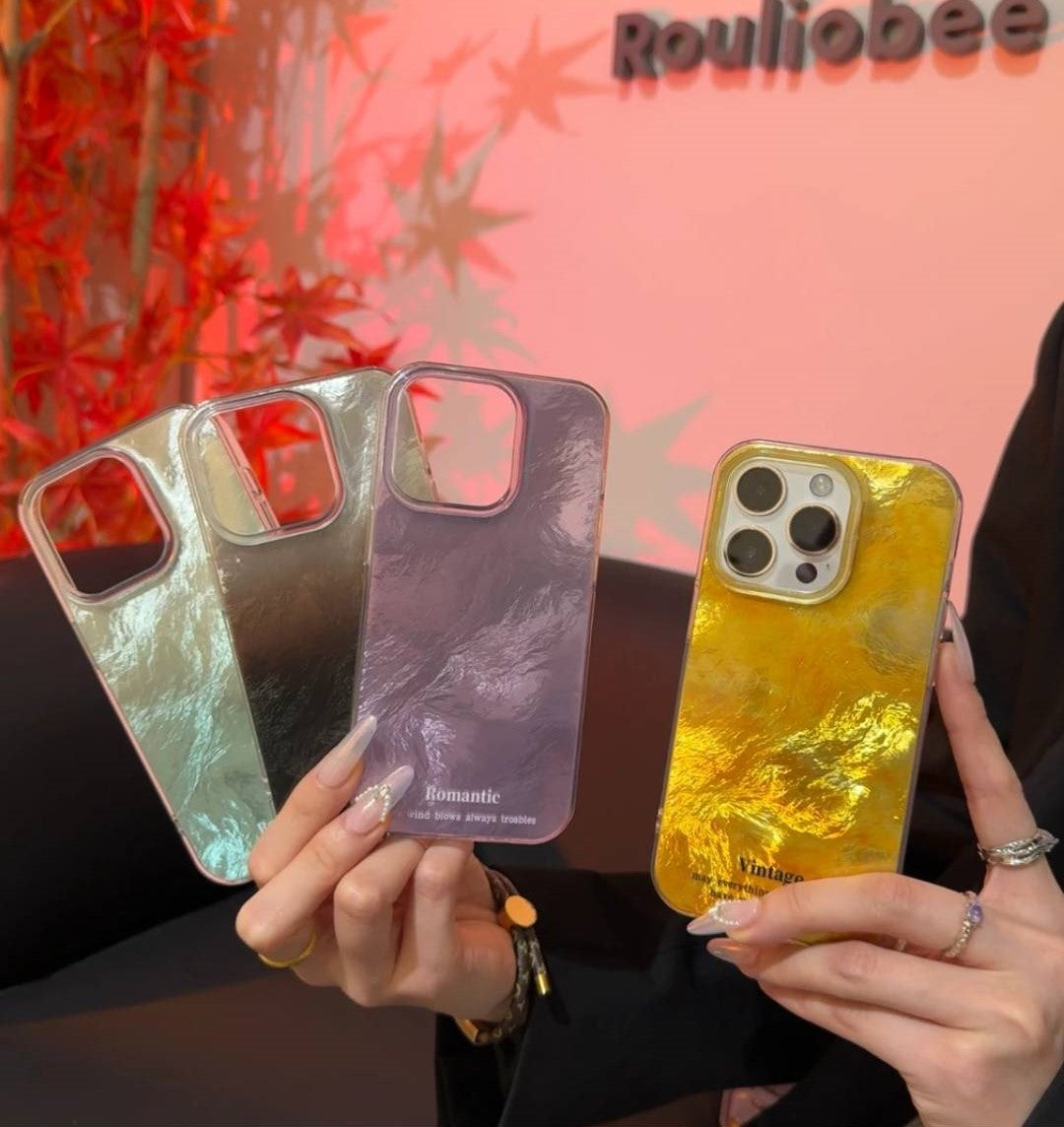 Glacier Blur Shell iPhone Case – INS Style Iridescent Design - Iphonecasehouse