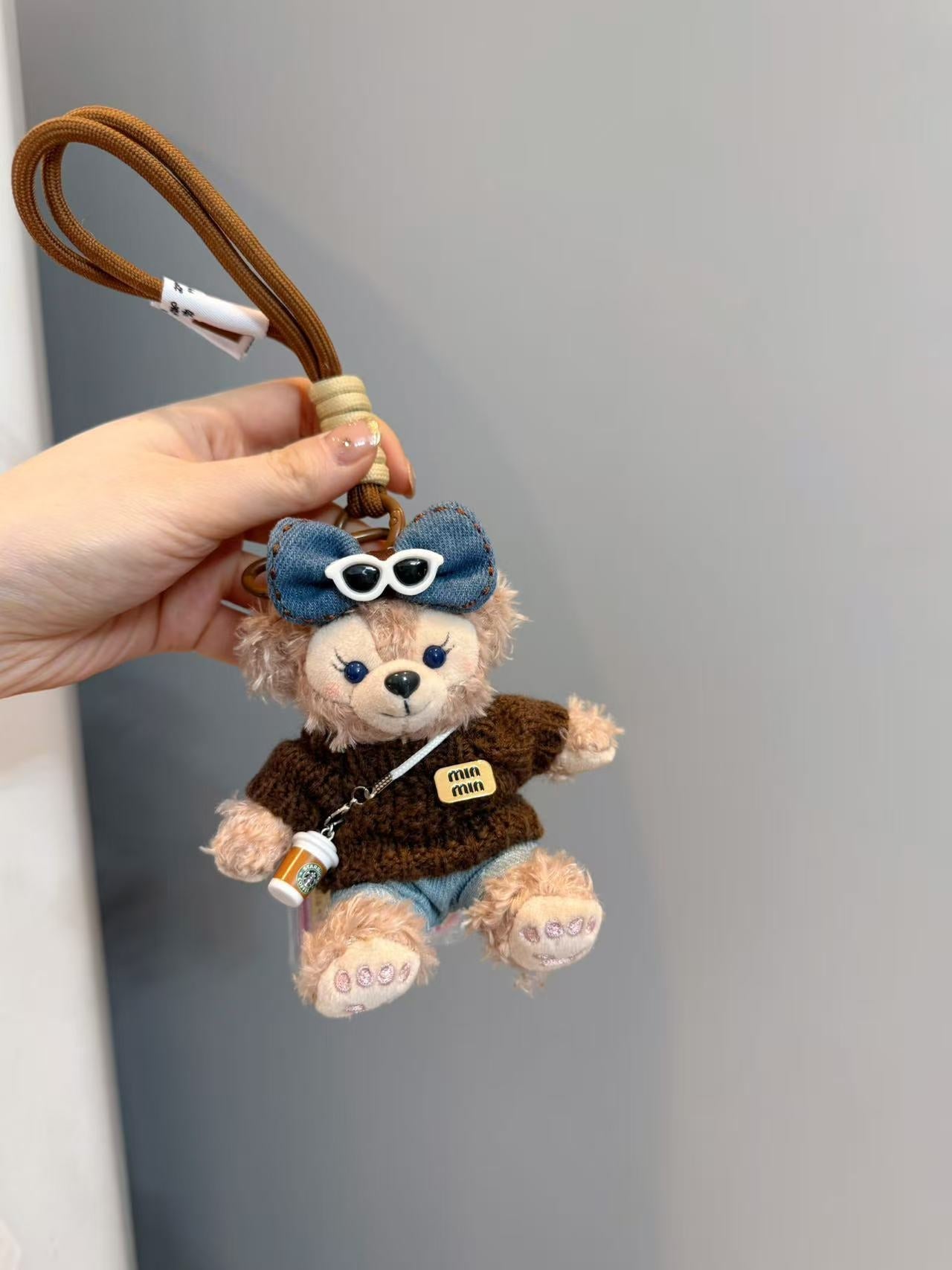 Limited Edition Sherry May Plush Keychain - Luxe Teddy Bear Bag Charm for Designer Handbags - Iphonecasehouse