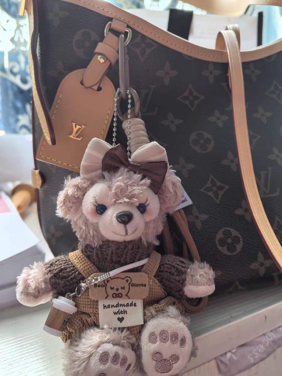 Limited Edition Sherry May Plush Keychain - Luxe Teddy Bear Bag Charm for Designer Handbags - Iphonecasehouse