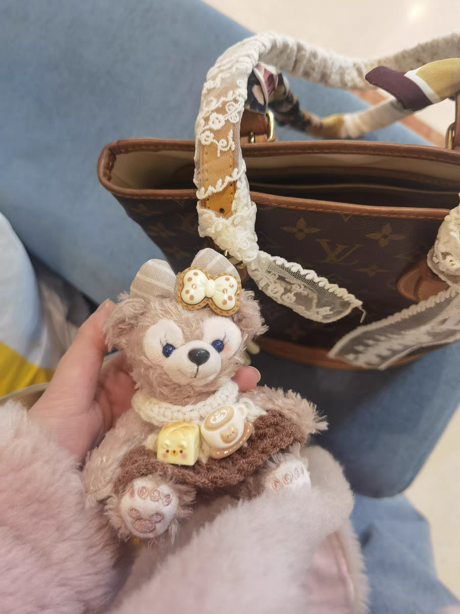 Limited Edition Sherry May Plush Keychain - Luxe Teddy Bear Bag Charm for Designer Handbags - Iphonecasehouse