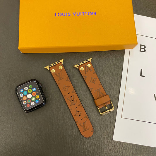 Bracelet de rechange Apple avec décoration en rivets et monogramme en relief WATCH BANDS - Iphonecasehouse