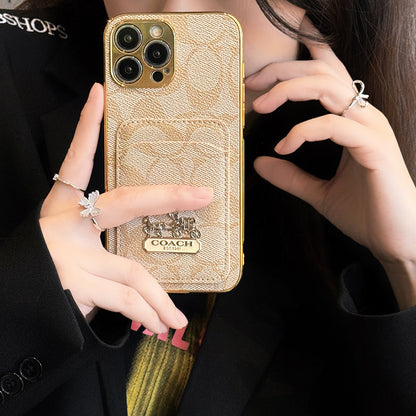 Coa Card Bag Leather iPhone Case - Iphonecasehouse