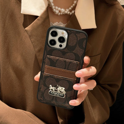 Coa Card Bag Leather iPhone Case - Iphonecasehouse