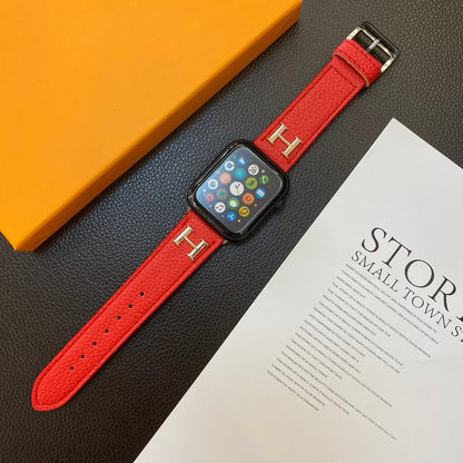 Genuine Pattern Leather Apple Watch Strap - Iphonecasehouse