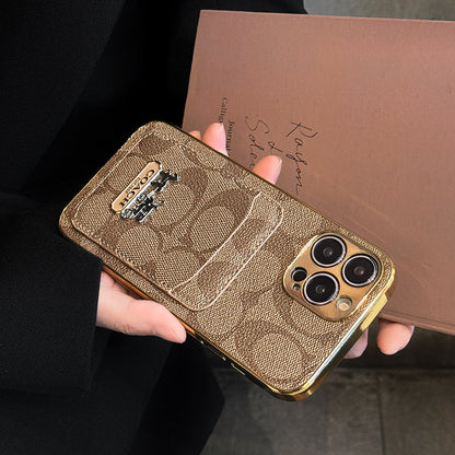 Coa Card Bag Leather iPhone Case - Iphonecasehouse