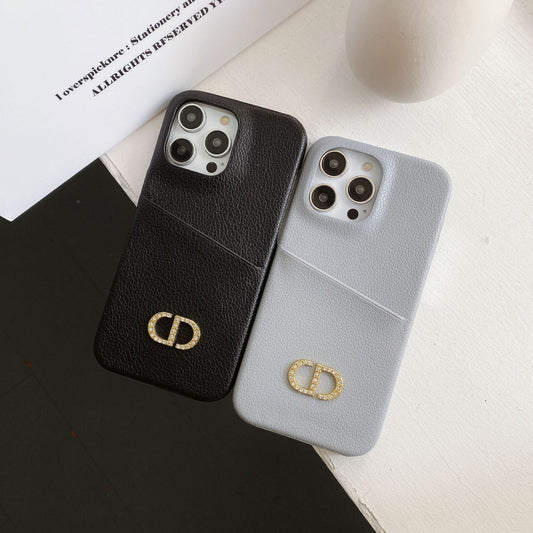 CD Leather iPhone Case - Iphonecasehouse