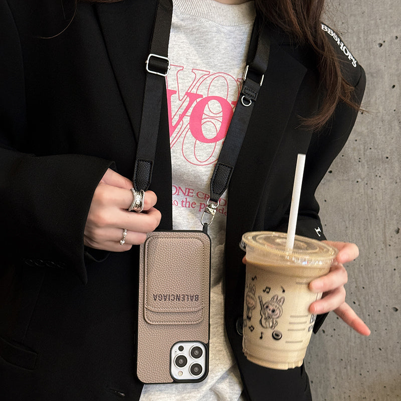 BB Crossbody Leather iPhone Case - Iphonecasehouse