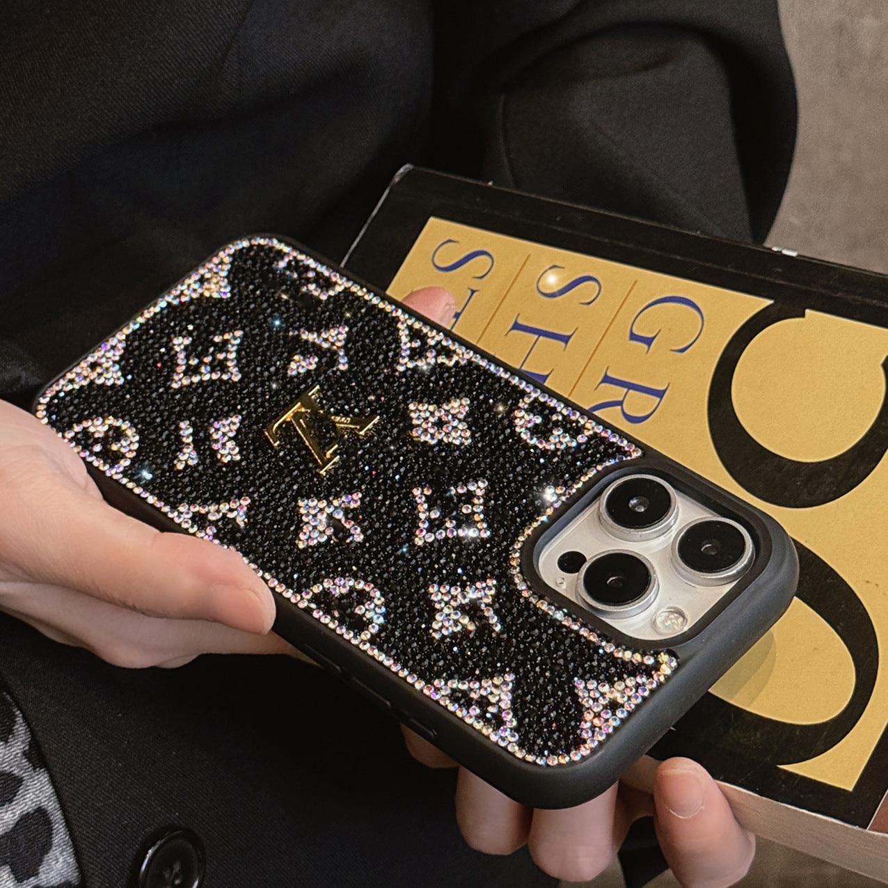 Luxury Glitter Holographic Y - S - L-Inspired iPhone Case – Diamond Shine Edition - Iphonecasehouse