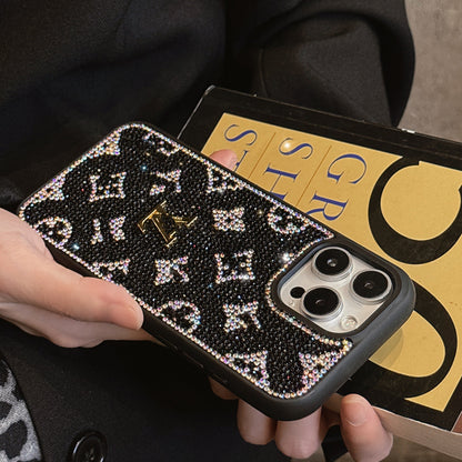 Luxury Glitter Holographic Y - S - L-Inspired iPhone Case – Diamond Shine Edition - Iphonecasehouse