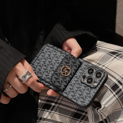 MK Card Bag Gold iPhone Case - Iphonecasehouse
