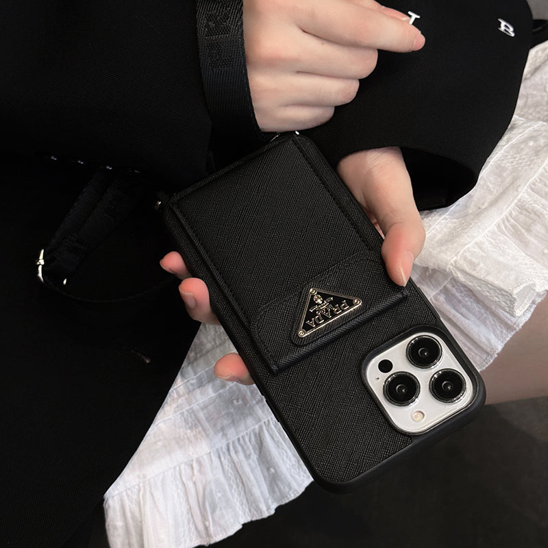 Pra Crossbody Leather iPhone Case - Iphonecasehouse