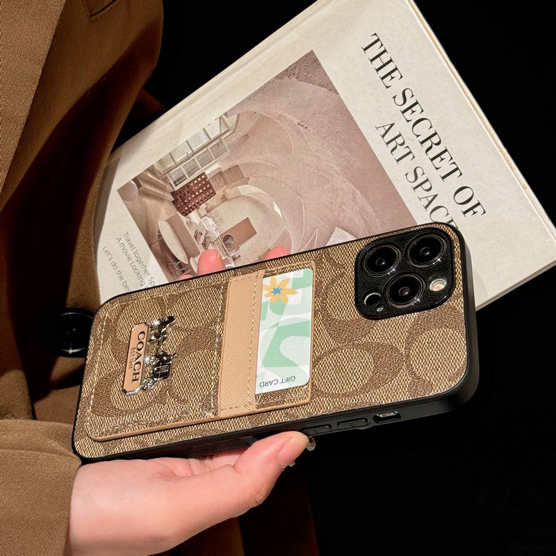 Coa Card Bag Leather iPhone Case - Iphonecasehouse