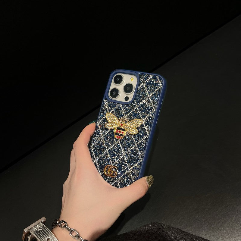 GG Bee Diamond iPhone Case - Iphonecasehouse