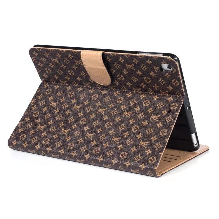 Luxury Canvas Monogram Leather Fresh Summer Theme Pattern Apple iPad case - Iphonecasehouse