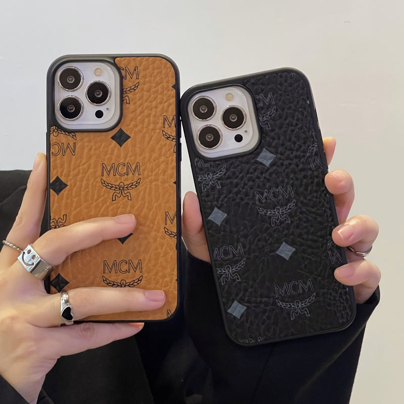 MCM iPhone Case Black-MCK240603 - Iphonecasehouse