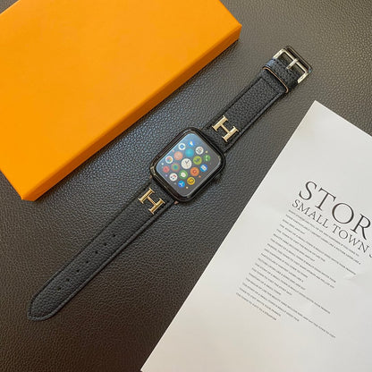 Genuine Pattern Leather Apple Watch Strap - Iphonecasehouse