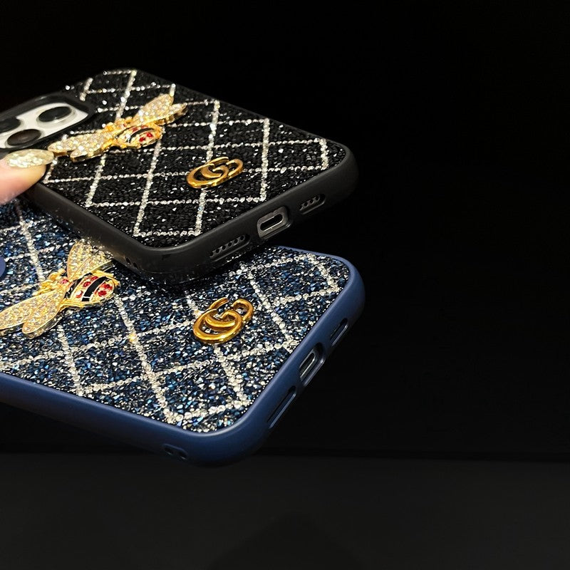 GG Bee Diamond iPhone Case - Iphonecasehouse