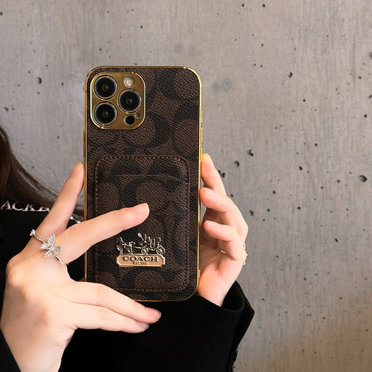 Coa Card Bag Leather iPhone Case - Iphonecasehouse