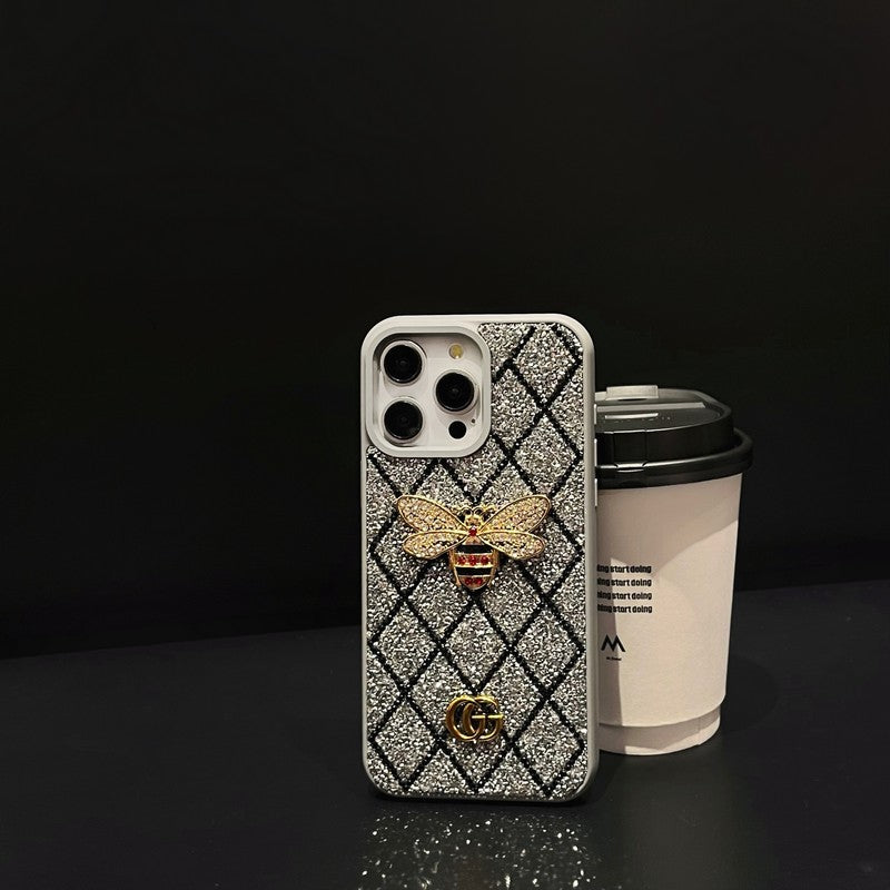 GG Bee Diamond iPhone Case - Iphonecasehouse