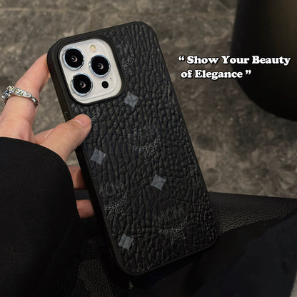 MCM iPhone Case Black-MCK240603 - Iphonecasehouse