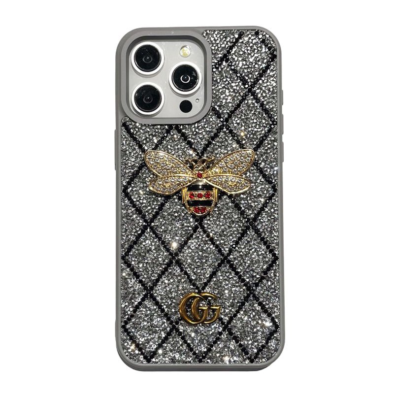 GG Bee Diamond iPhone Case - Iphonecasehouse