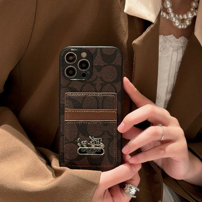 Coa Card Bag Leather iPhone Case - Iphonecasehouse