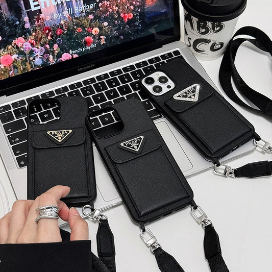 Pra Crossbody Leather iPhone Case - Iphonecasehouse