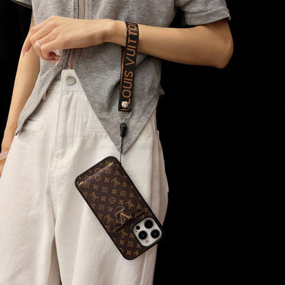 Lou Classic Color Crossbody iPhone Case - Iphonecasehouse