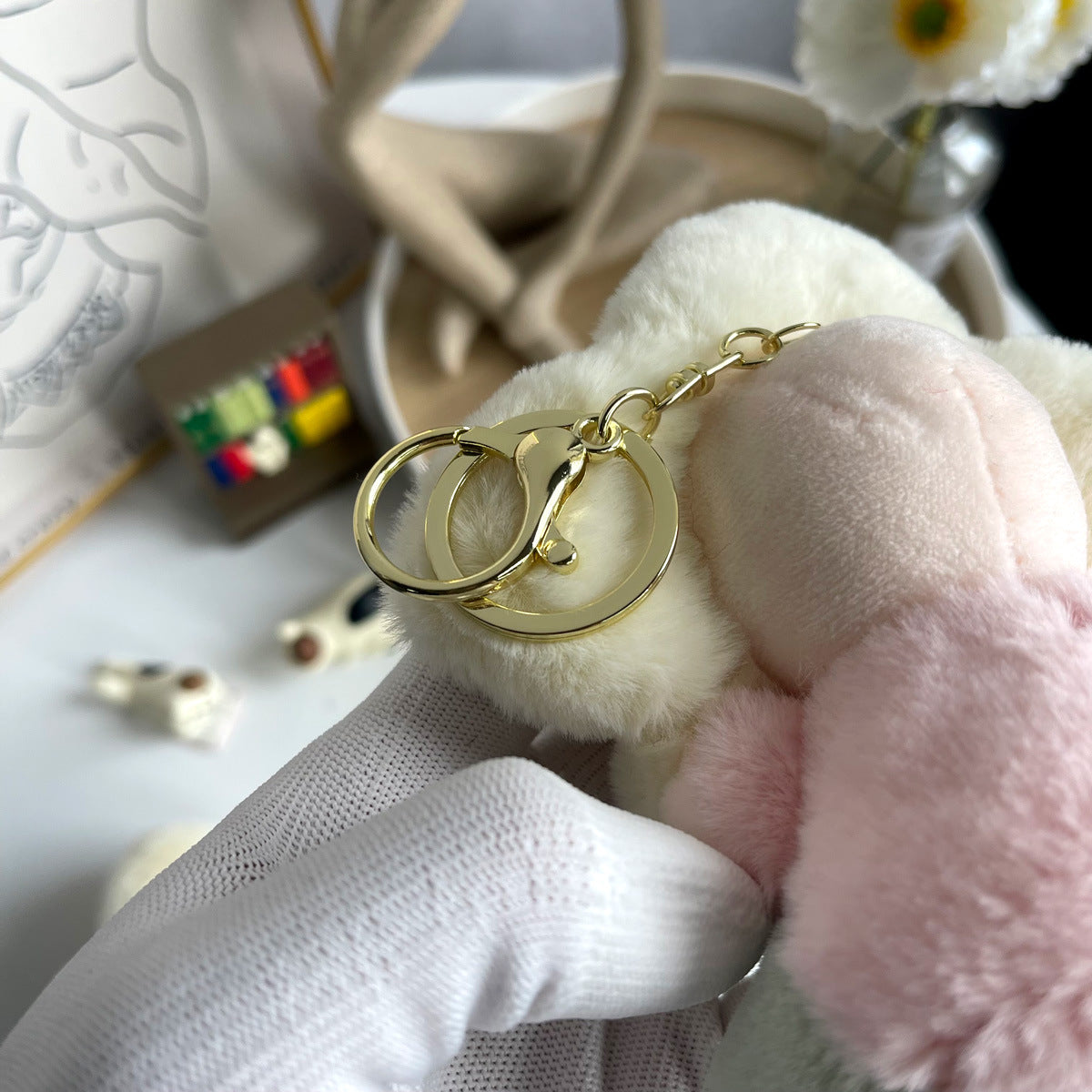 Cute Sunflower Plush Keychain – Vivian Doll Bag Charm for Women, Car & Backpack Decoration - Iphonecasehouse
