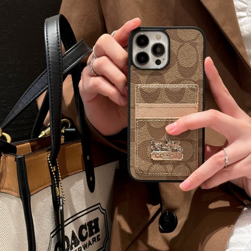Coa Card Bag Leather iPhone Case - Iphonecasehouse