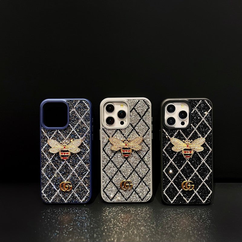 GG Bee Diamond iPhone Case - Iphonecasehouse