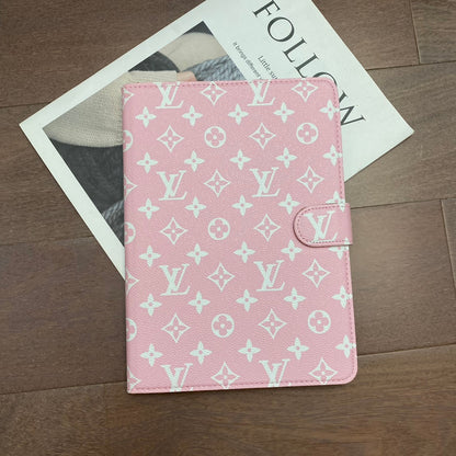 Elegant Monogram Canvas Flip Cover Apple iPad Protective Leather Case - Iphonecasehouse