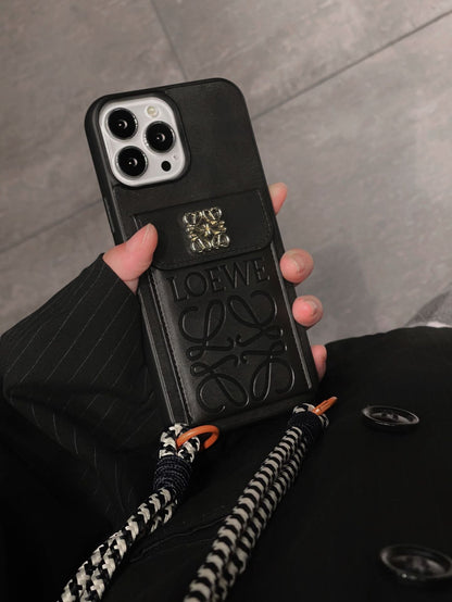 Loe Card Holder Leather iPhone Case - Iphonecasehouse