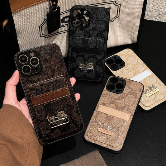 Coa Card Bag Leather iPhone Case - Iphonecasehouse