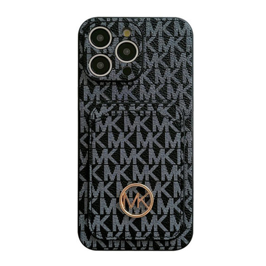 MK Card Bag Gold Logo iPhone Case - Iphonecasehouse