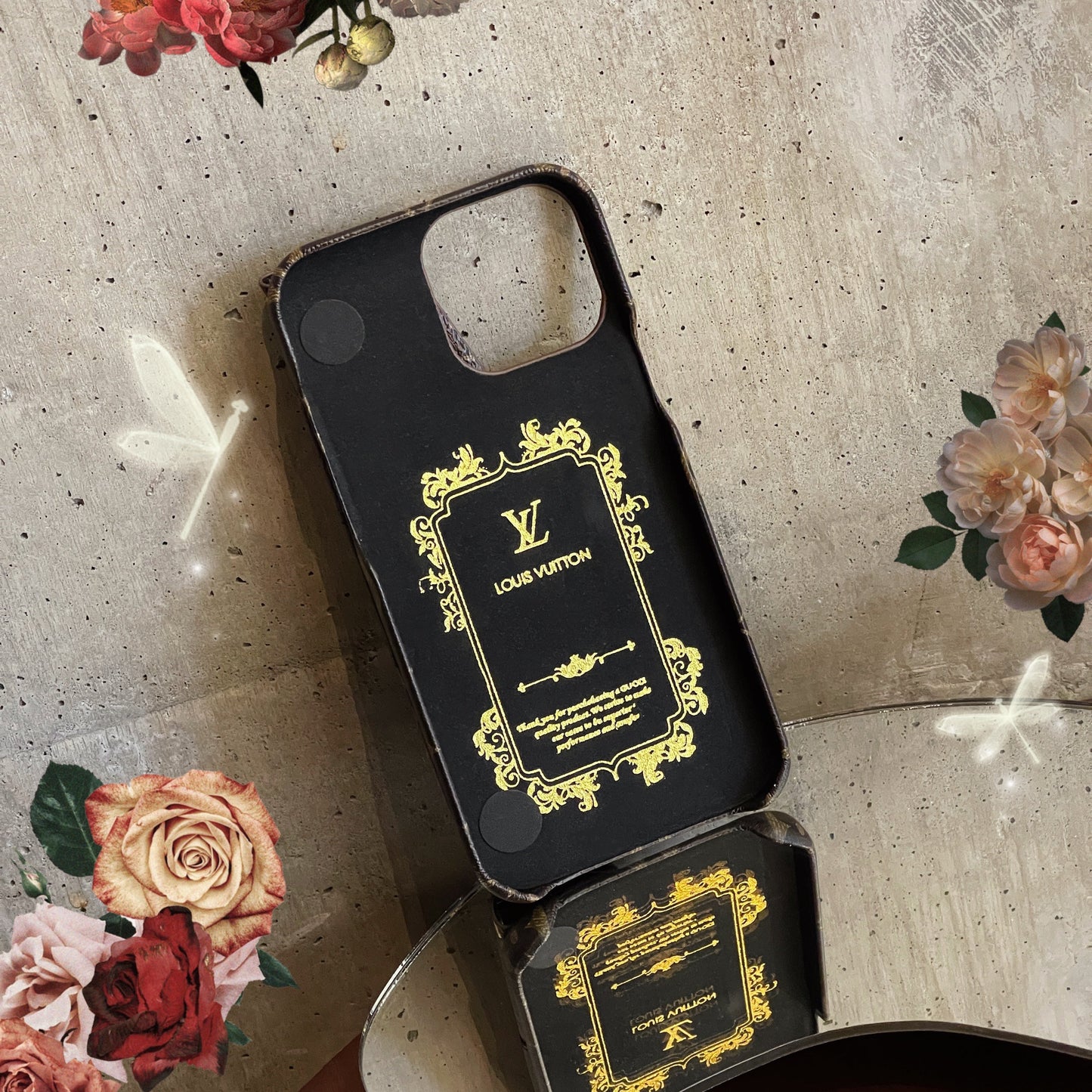Lou Gold CrossBody Card Holder iPhone Case - Iphonecasehouse
